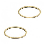 DQ metall Dichter Ring 15x8mm oval Antik Bronze